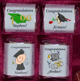 * 150 GRADUATION 2007 Candy Custom Wrappers PARTY Favors