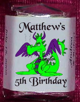 150 DRAGONS KNIGHTS THEMED BIRTHDAY PARTY CANDY Wrappers Favors