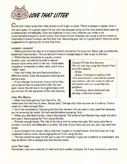 Love That Litter--Behavior Modification Article