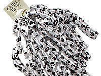 Paw Print Ribbon Curly Bow