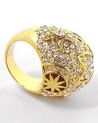 Star Design Cocktail Ring