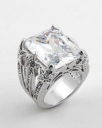 Rhodium Clear / Cubic Zirconia
