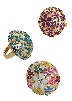 Floral Dome Ring