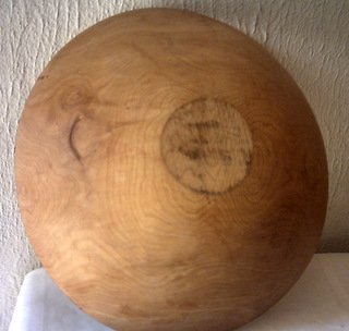 DOUGH BOWL - WOOD TURNED - 11 INCHES IN DIAMETER
