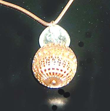 INTRICATE FILIGREE GOLDTONE & CRYSTAL PENDANTS ON 34" SNAKE CHAIN