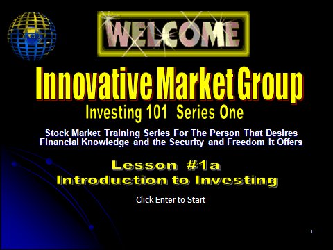 FREE - Class (One A) Investing 101: Introduction