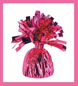 Pink Foil Balloon Weight birthday party supplies 6oz.
