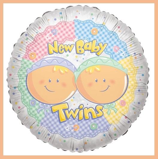 New baby twins baby shower balloons supplies decorations