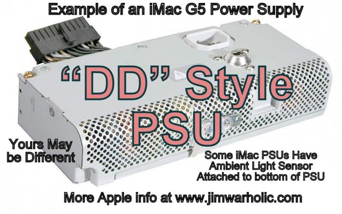 DD PSU Apple G5 iMac Power Supply Capacitors Kit "DD" Style