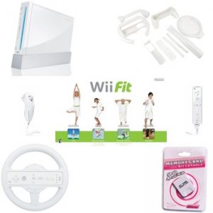 Nintendo Wii "Get Fit" Bundle - Wii Fit with Wii Balance Board, Sports Games and More