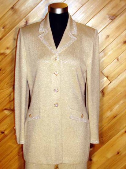 St John Evening 2pc Jacket Pant Paillettes Outfit 6