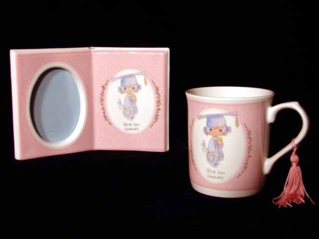 Precious Moments Bless You Graduate Picture Frame & Mug