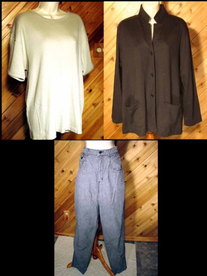 Lot Womens Lee Jeans Lands End SL Sonoma Tops SS 12 XL