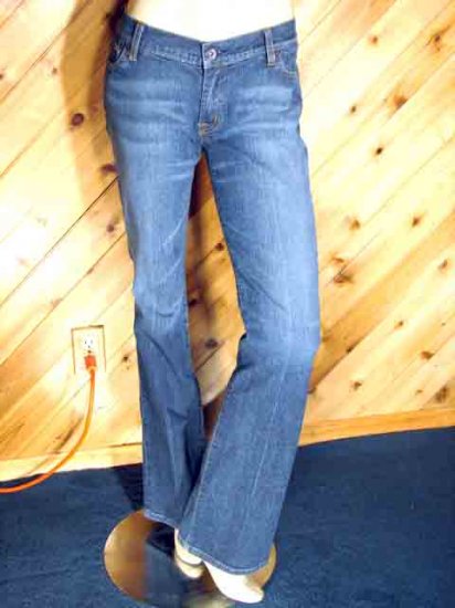 Seven 7 Blue Jeans Boot Stretch Low Rise 28/32 3/4