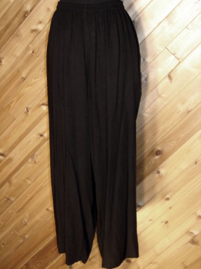 Lotus Trader Blk Lt Weight Pants Wide Leg 2X Plus NWOT