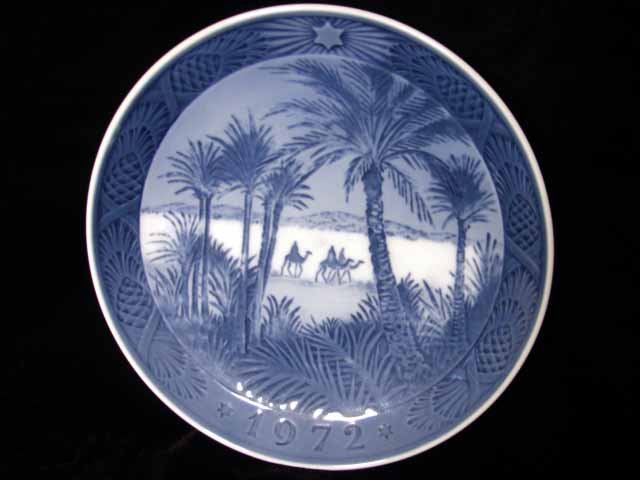 Royal Copenhagen Denmark 1972 Xmas Plate In the Desert