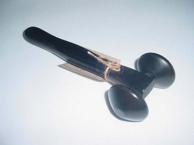 Rolling Back massager Black w/ Handle Large