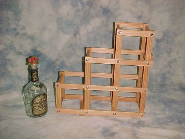 Wooden Foldable Wine Rack / 6 Racks