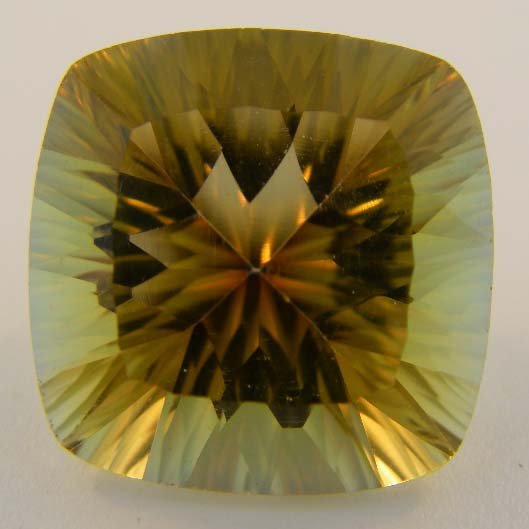 11.41ct Cushion Cut Concave Golden Mystic Topaz $741.65