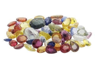 1ct Lot Pink/Blue/Yellow/Orange Multi Sapphire