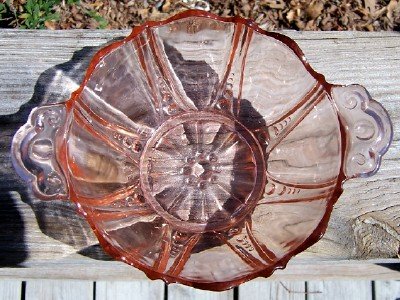Vintage Cir. 1930's Oyster and Pearl Pink Depression Bowl