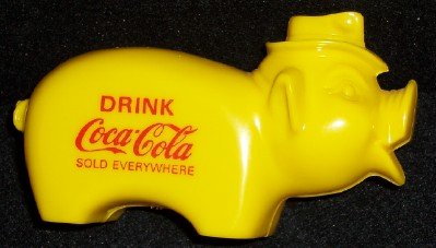 Coca-Cola Plastic Pig Bank