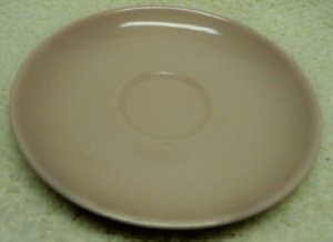 Casual Pink Saucer, Iroquos Casual China by Russell Wright