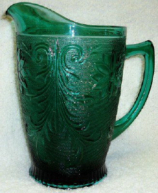 Tiara Sandwich Pitcher in Spruce Green