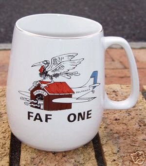 RHODESIA BEERMUG: FAF-1 WANKIE