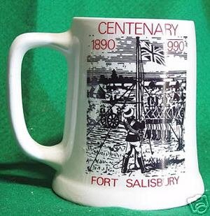 RHODESIA-BEERMUG: FORT SALISBURY CENTENARY