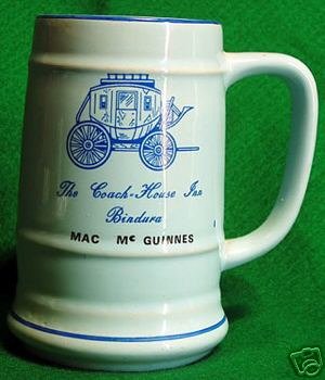 RHODESIA-BEERMUG: COACH HOUSE INN BINDURA