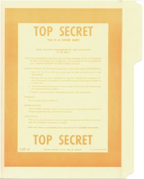Government Top Secret Special File Folders - NEW