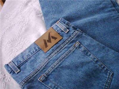 BLUE JEANS MENS 38 X 30 PRETTY BLUE NWOT