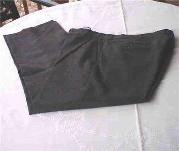 PERMAPREST GRAY MELANGE WRINKLE FREE MENS PANTS 38 X 30