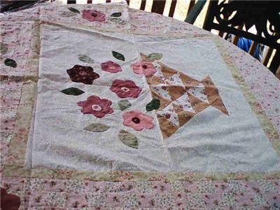 QUILT CENTERPIECE 47 x 54 FLORAL PATTERN TO FINISH