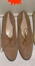 Salvatore Ferragamo Oxford Suede Lace Up Loafers 7.5 B