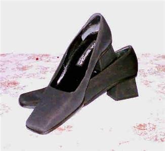 Via Spiga black textile pumps shoes heels 10