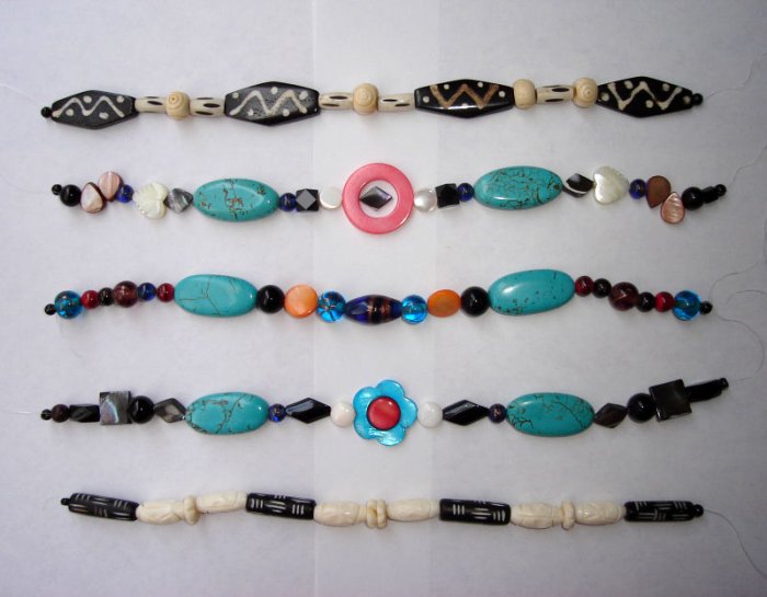 Free Shipping 6 strings/lot Jewelry Gemstone Mixed Beads
