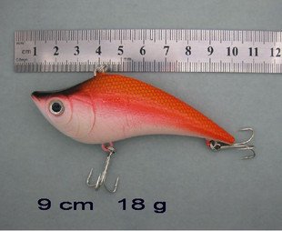 Free Shipping 6 pcs/Lot Plastic Fishing Lures