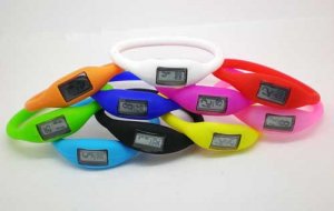 Free shipping-6pcs/Lot--Negative ion (Anion) Silicone Bracelet Watch