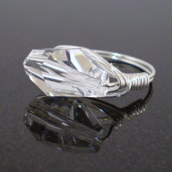 Stunning Swarovski Ring in Sterling Silver