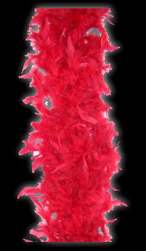 3 Red Feather Boas | Red Feather Mardi Gras Boa