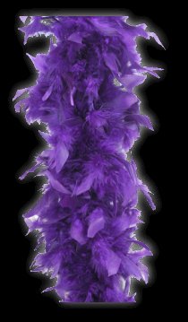 3 Purple Feather Boas | Mardi Gras Feather Party Boa