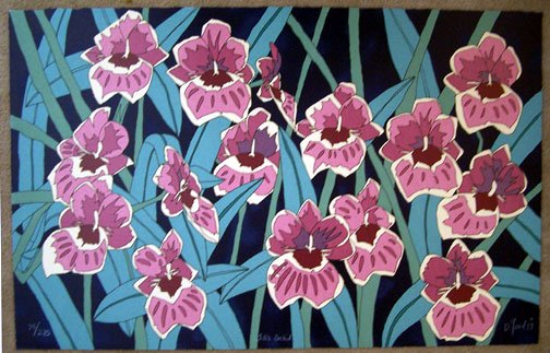 Dan Goad Jill's Orchid Signed #'ed Fine Art Print