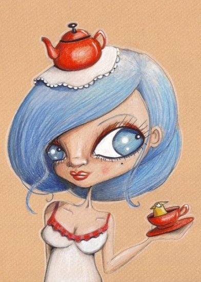 5x7 Print - Tea-Bird