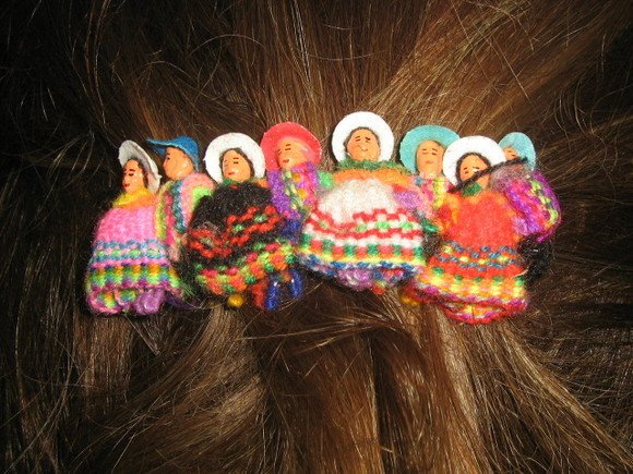 Girls Puppet Doll Hair Grip Alice Band Typical Peru
