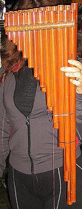 Bass Zamponia, Pan flute,Instrument made of Bamboo