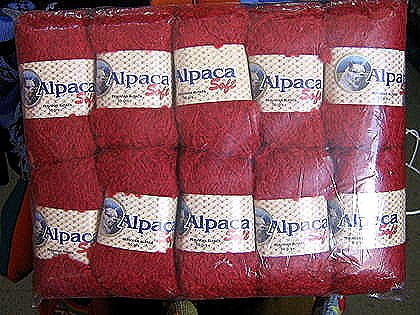 1.1 pound pure red Babyalpaca wool,knitting wool
