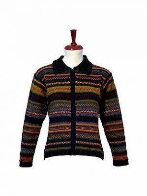 Alpaca wool cardigan, casual Jacket