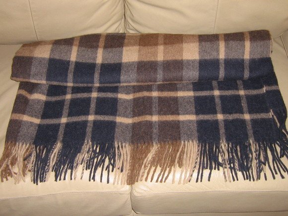Blanket made of alpacawool,plaid bedspread, coverlet